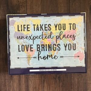 Paper House‎ 1000 piece puzzle - Life Takes You to Unexpected Places Travel Map